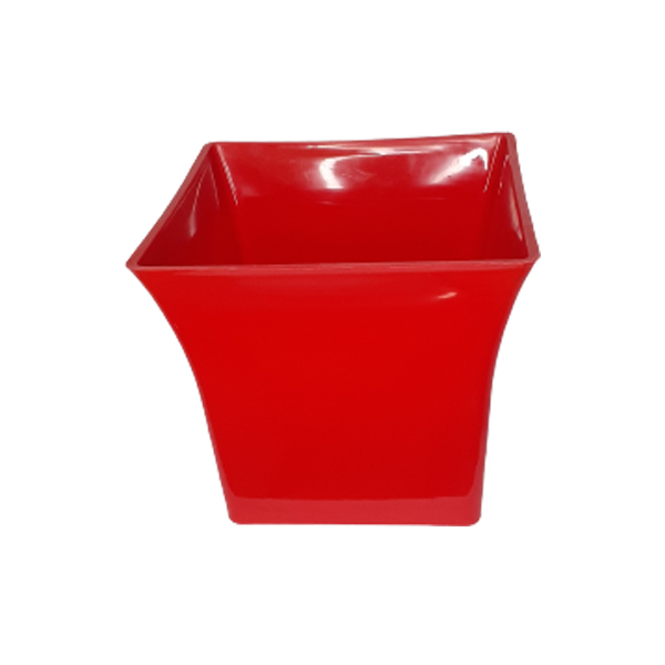 10 Inches square red pot kts